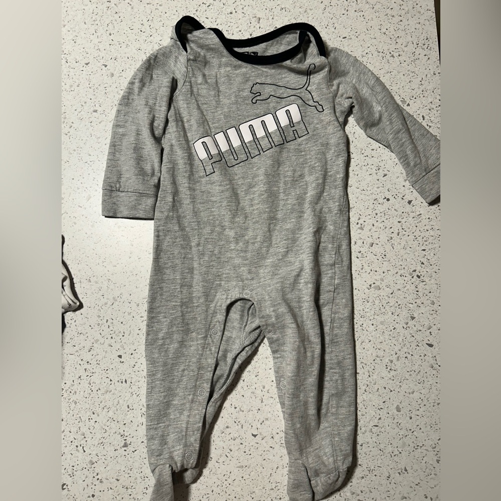 PUMA Classic Gray Kids Footie